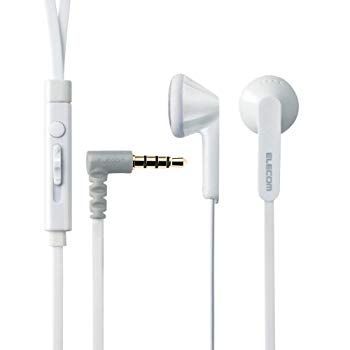 【】(未使用･未開封品) エレコムステレオイヤホン マイク付 3.5φ4極 1.2m(Y型) iPhone/スマホ対応 ホワイト EHP-IS3510MWH vf3p617