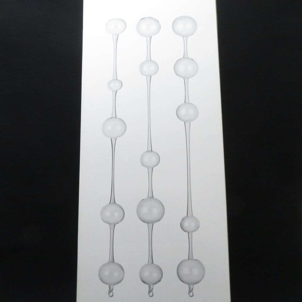 未使用 iittala イッタラ Ateenan aamu Kaj Frank 1954 アテネの朝 ガラスオブジェ 3点 無鉛ガラス 3ピースセット 廃盤 北欧雑貨 インテリア SU10374 