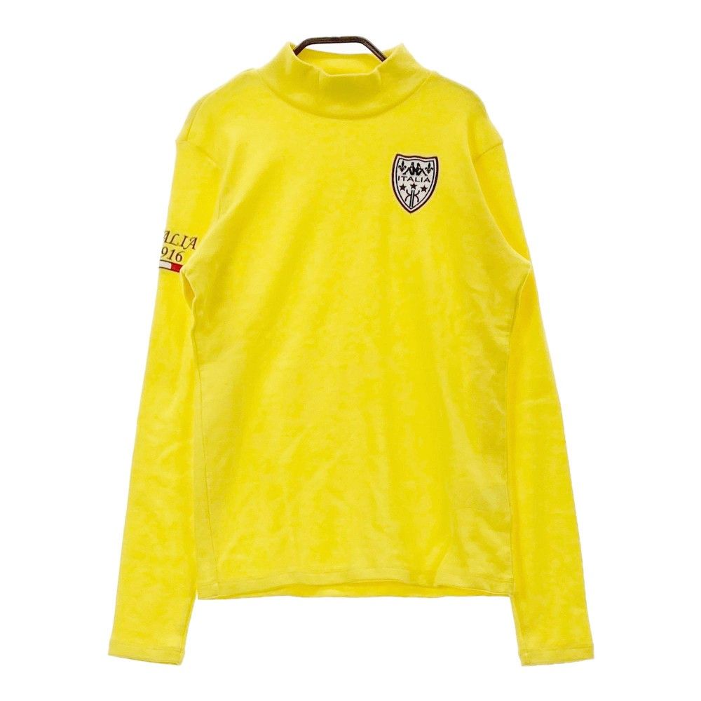サイズ：M KAPPA GOLF カッパゴルフ  ハイネック 起毛 長袖Tシャツ  イエロー系 [240101371191]# ゴルフウェア レディース ストスト