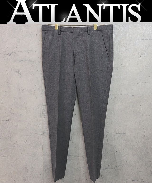 美品★HugoBoss/ダークグレースラックス HUGO BOSS (ヒューゴボス) スラックス ストライプ ダークグレー
