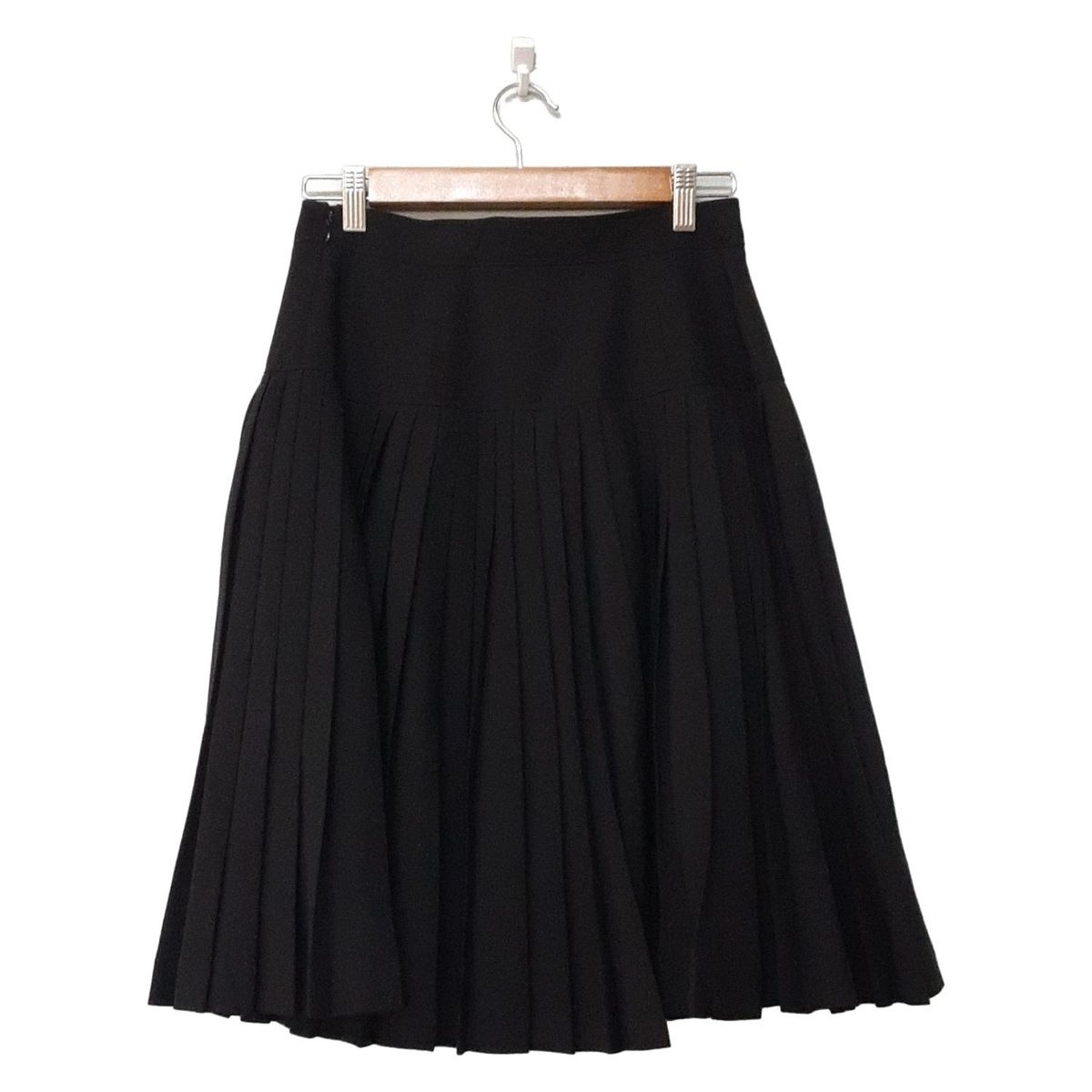 Burberry LONDON バーバリーロンドン スカート サイズ38 L レディース - 黒 ひざ丈 プリーツ