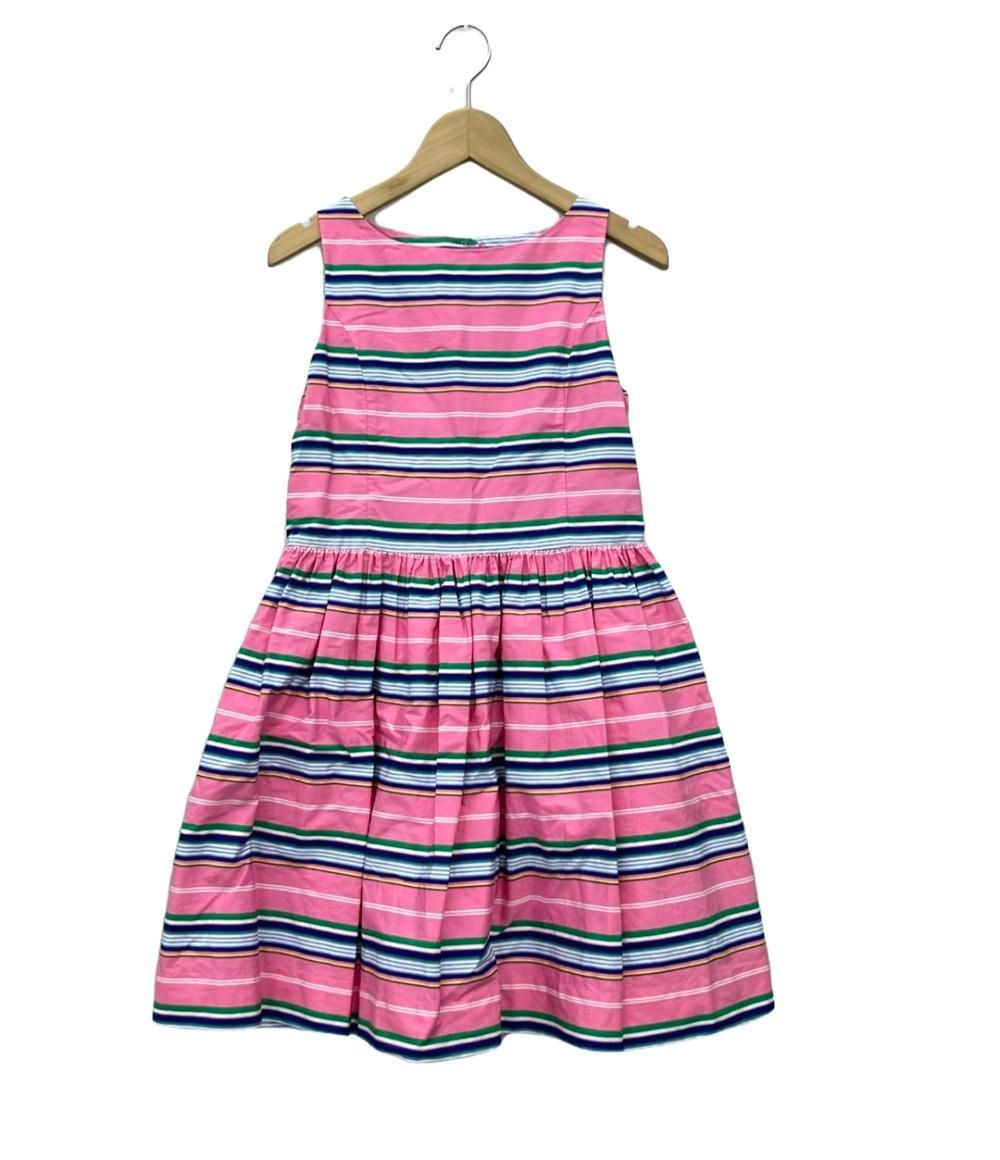 超激得，送料無料 美品 ポロ・ラルフローレン ノースリーブワンピース ボーダー キッズ SIZE 150 (150) POLO RALPH LAUREN ワンピース