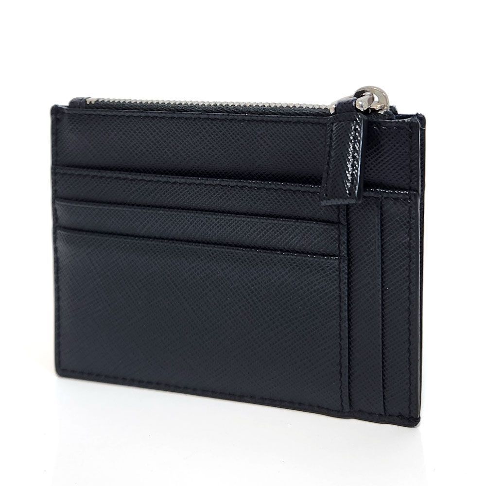 プラダ コインケース メタルロゴ サフィアーノレザー ネイビー 2MM935 箱 PRADA ネイビー フラグメントケース プラダ コインケース メタルロゴ