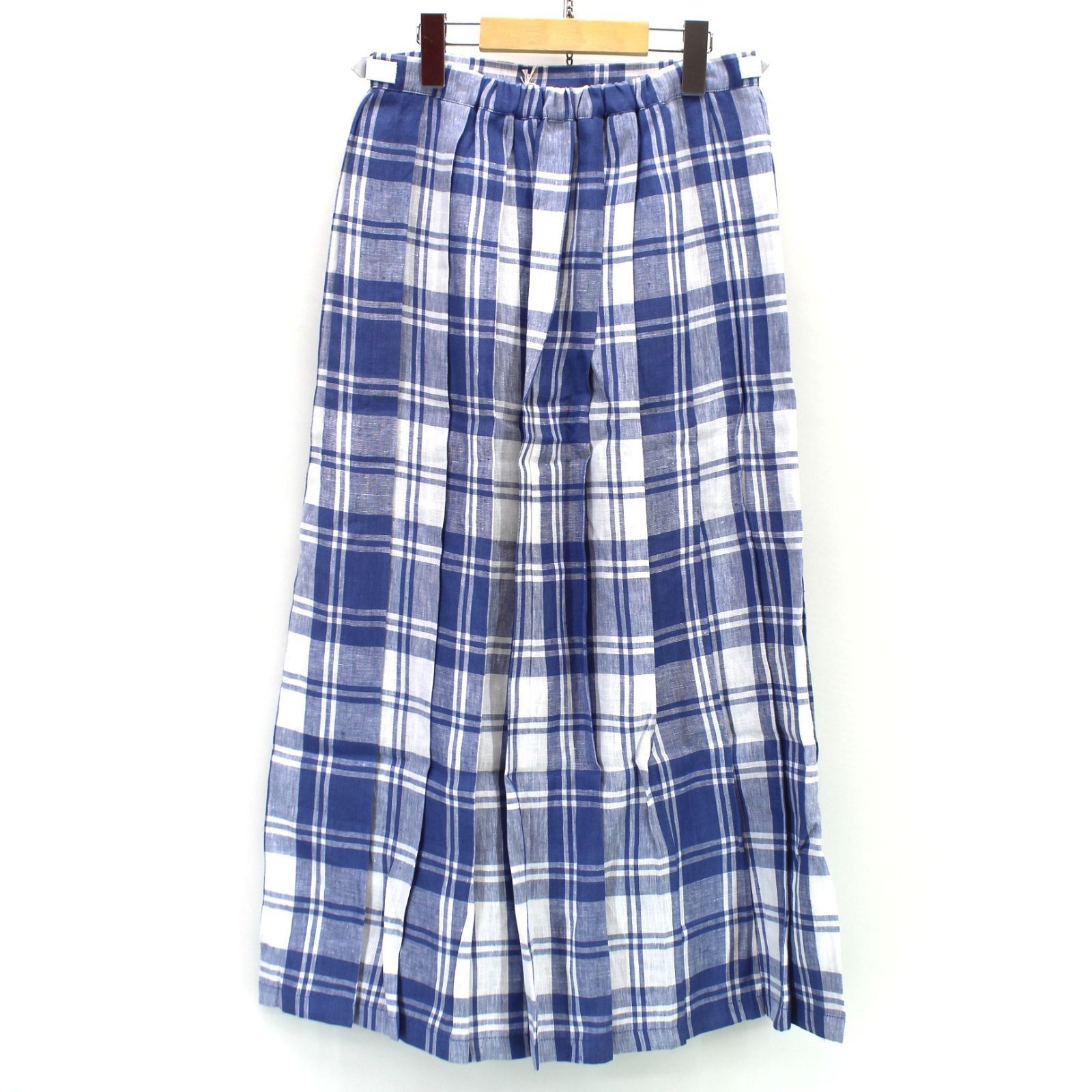 O NEIL of DUBLIN オニールオブダブリン EASYMAXI KILT イージーマキシ スカート 5083C サイズ8 ブルー系 ホワイト系 レディース