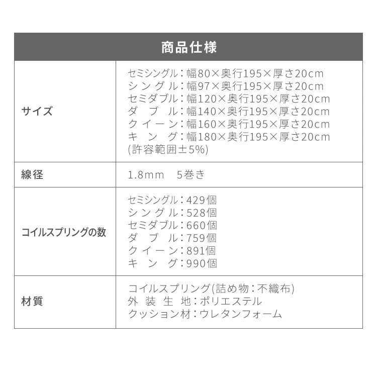 通気性 スプリング