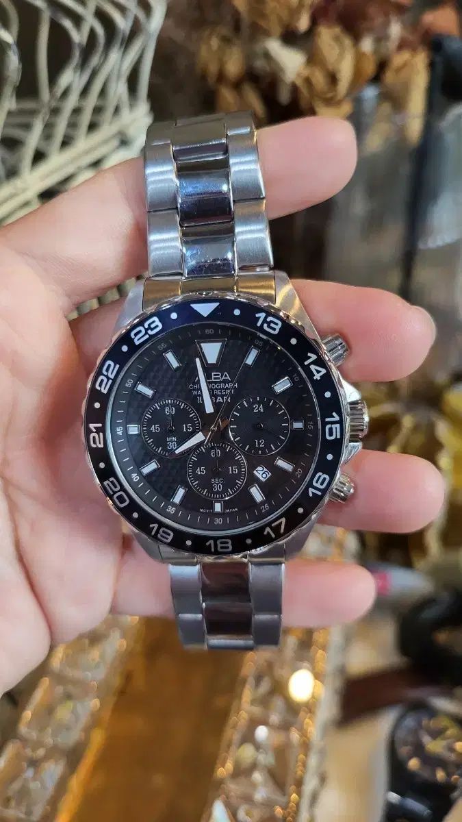 SEIKO セイコー SEIKO ALBA セイコー アルバ ALBA クロノグラフ メタル 時計
