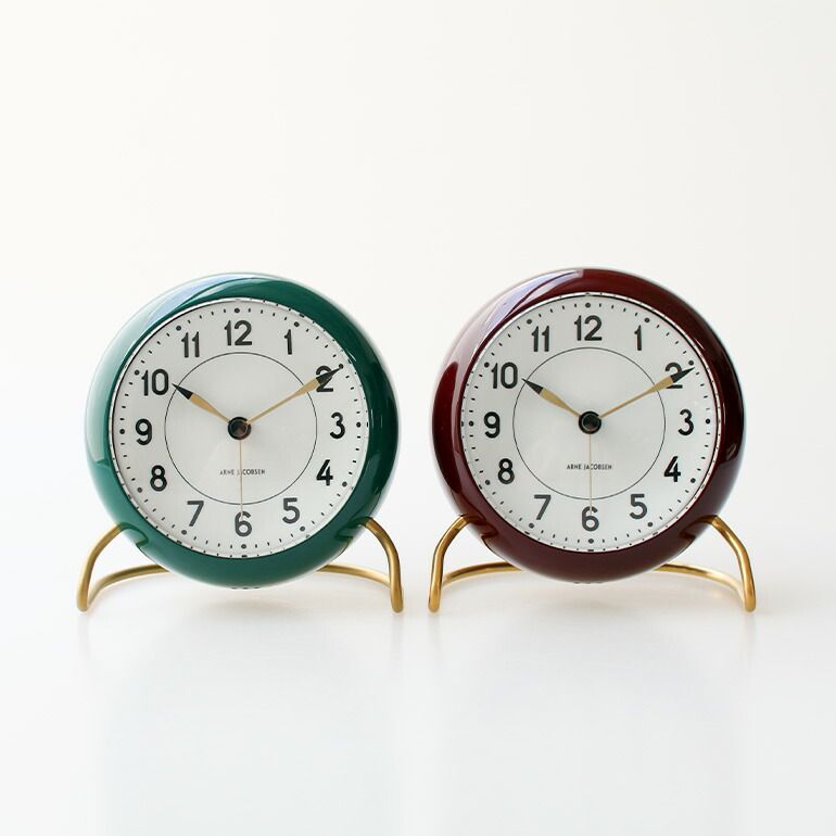 1点販売 ARNE アルネ ヤコブセン TABLE CLOCK STATION 43676 43677 テーブルクロック ステーション