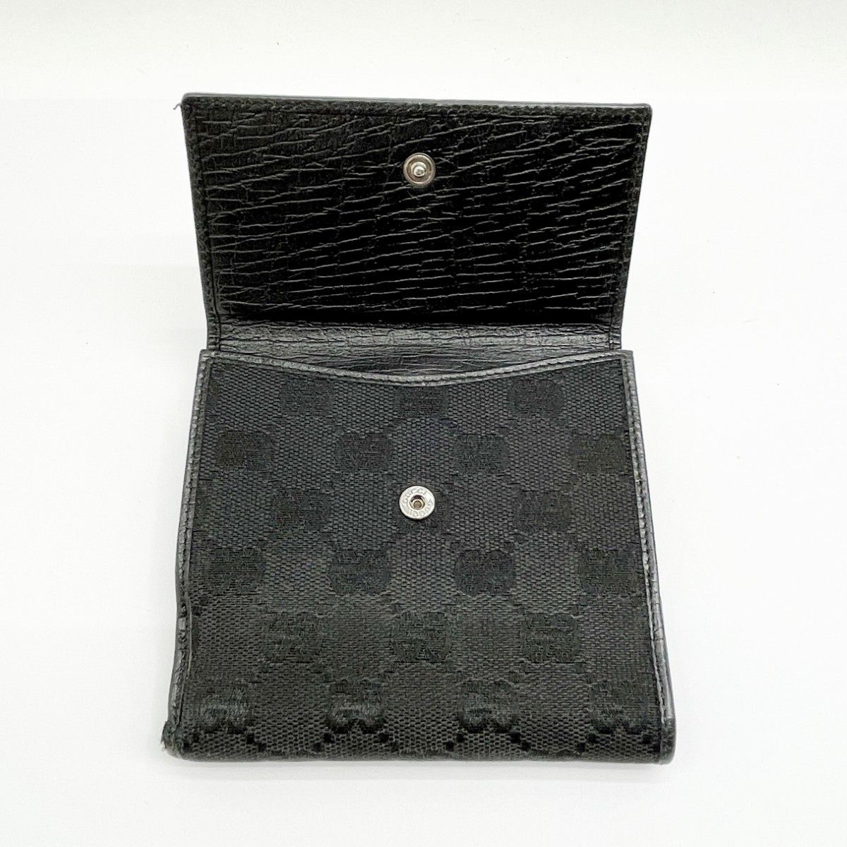 ◇◇GUCCI グッチ 2つ折り財布 GGホースビット ブラック