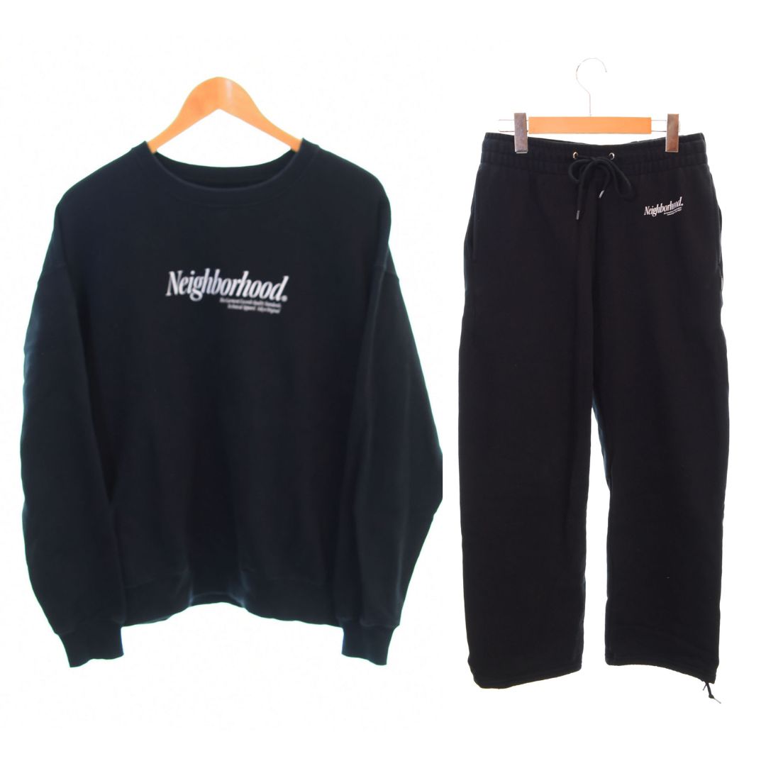 ネイバーフッド NEIGHBORHOOD 24AW HOME SET UP ホーム セットアップ スウェット スウェットパンツ LOGO ロゴ 242QTNH-CSM01 トップスその他 ブラック Mサイズ 103MT-1870