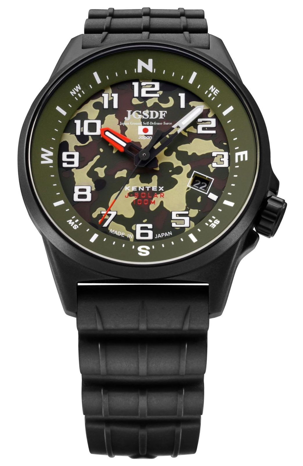 ケンテックス 腕時計 JSDF コンバットソーラー 陸軍 S715M-16 メンズ ブラック