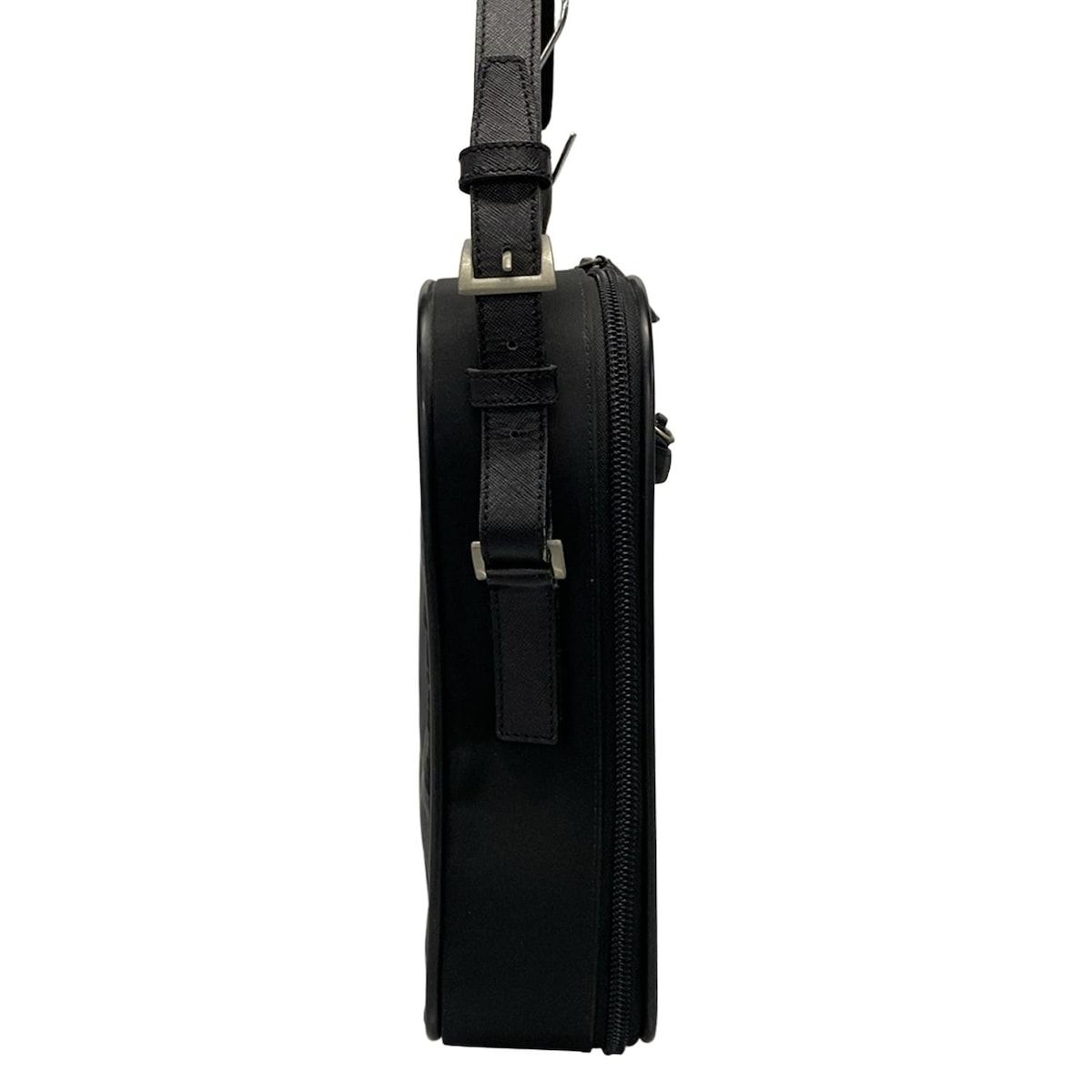 美品 PRADA ブラック ショルダーバッグ PRADA(プラダ) ショルダーバッグ - V147 黒 レザー - メルカリ