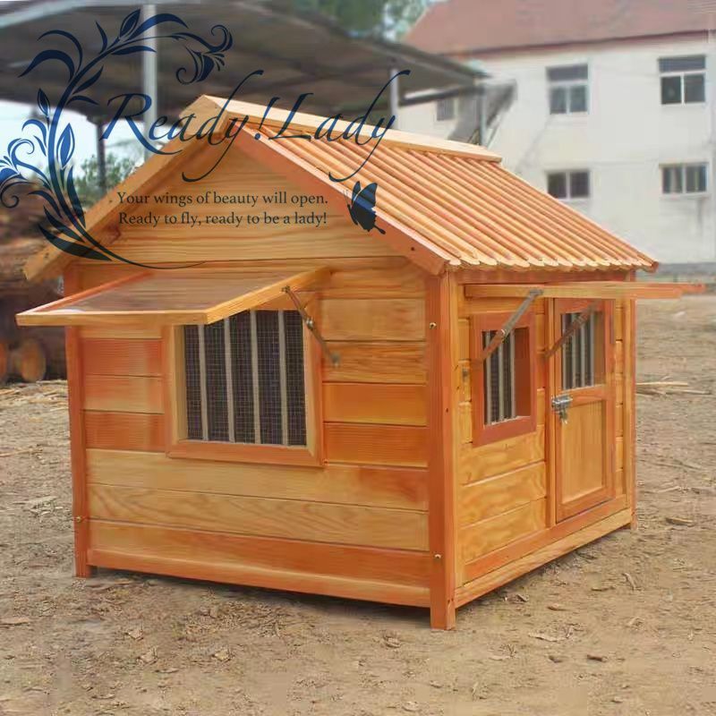 人気推薦◆犬舎 犬小屋 ペットの犬小屋 屋外の猫小屋 80*100*86cm 木製 防水ケージ 大型犬 屋外 犬 ハウス 猫 ハウス 雨よけ