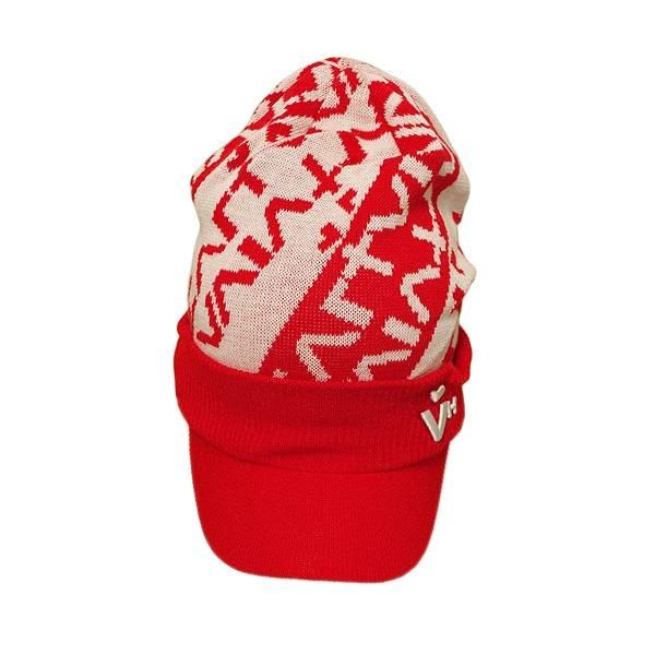 ビバハート VIVA HEART レディース 秋冬 ロゴ ツバ付きニットキャップ