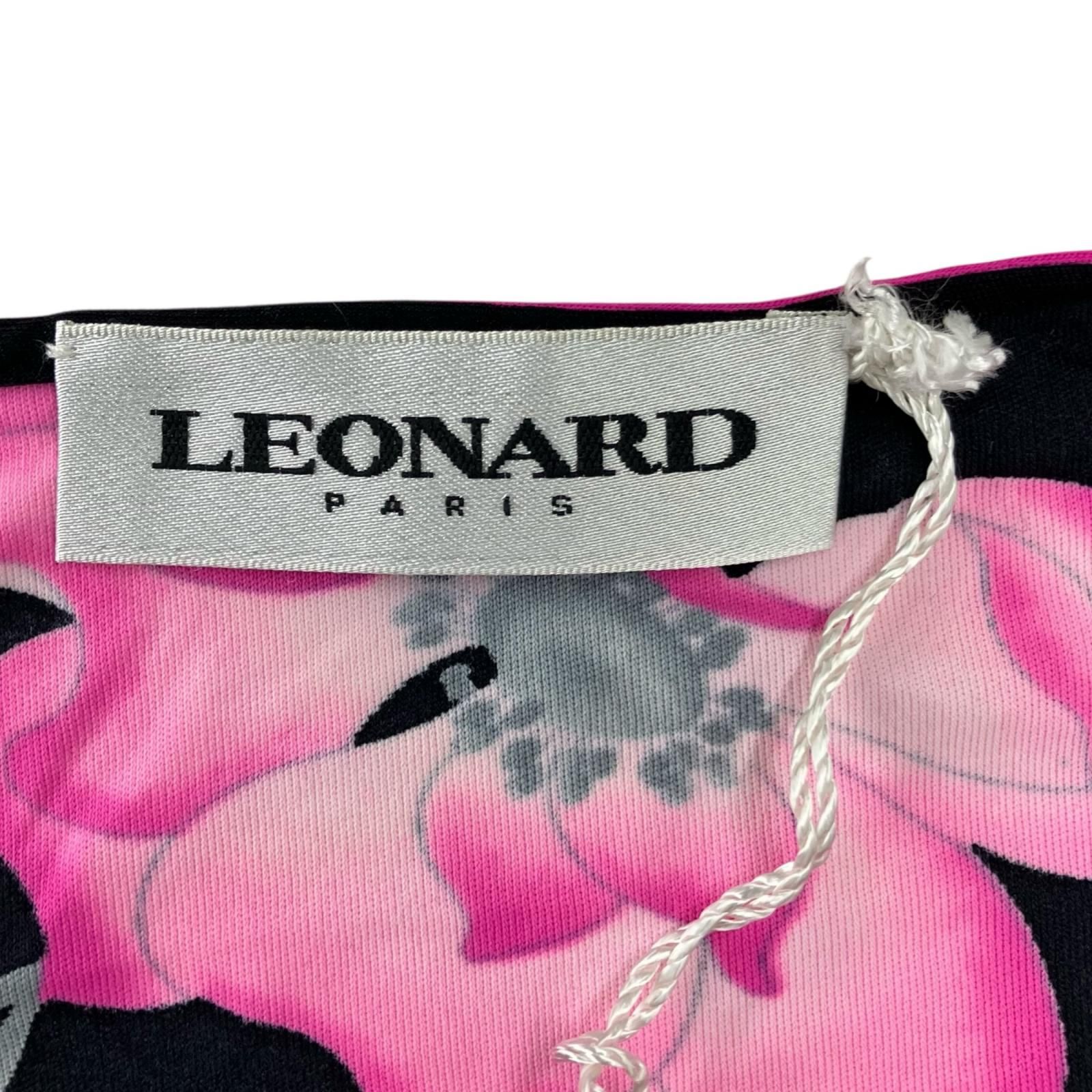 新品 LEONARD FASHION 花柄 半袖 カットソー ピンク LL 新品 LEONARD