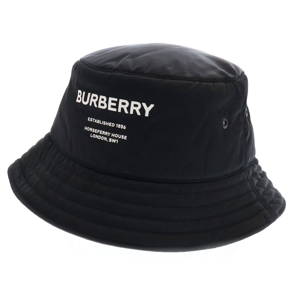 BURBERRY バーバリー バケットハット ブラック ナイロン 8044081 帽子