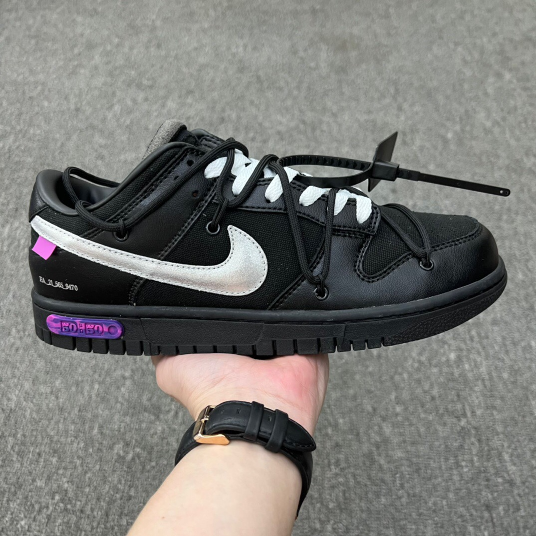 新品未使用　OFF-WHITE × NIKE DUNK LOW 1 OF 50 "BLACK 50"　DM1602-001　オフホワイト × ナイキ ダンク ロー 1 OF 50 "ブラック 50"