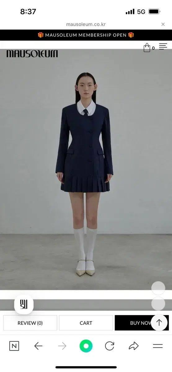 霊廟 プリーツワンピース 黒 ＋ 絆