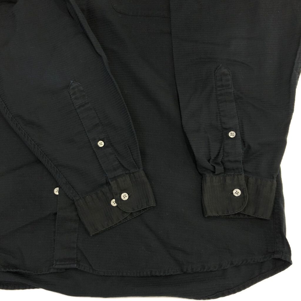 90年代 PERRY ELLIS ペリー エリス ノーカラー 長袖シャツ