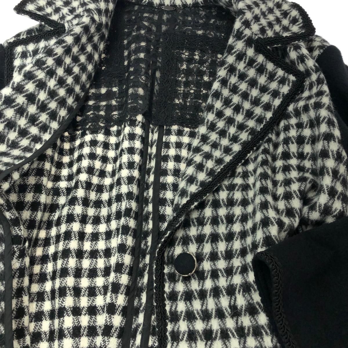 ロイスクレヨン ❣️ロングコート❣️千鳥格子柄 良好 LOIS CRAYON ロイスクレヨン チェスターコート チェック柄