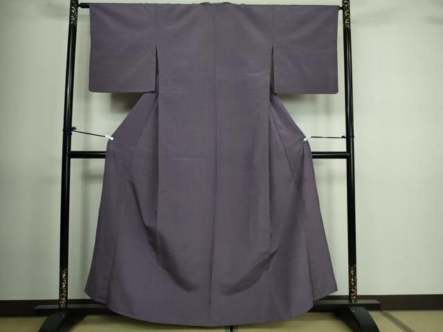 平和屋着物▽本塩沢 単衣 唐草文 正絹 逸品 AAAY7253jh