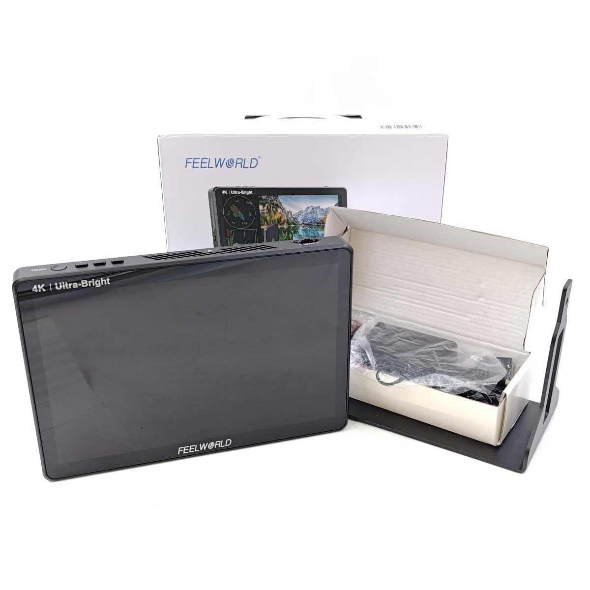 FEELWORLD フィールワールド LUT11H 10.1インチ超高輝度 2000nit DSLR カメラフィールドモニタータッチスクリーン 4K HDMI F970 外部電源およびインストールキット
