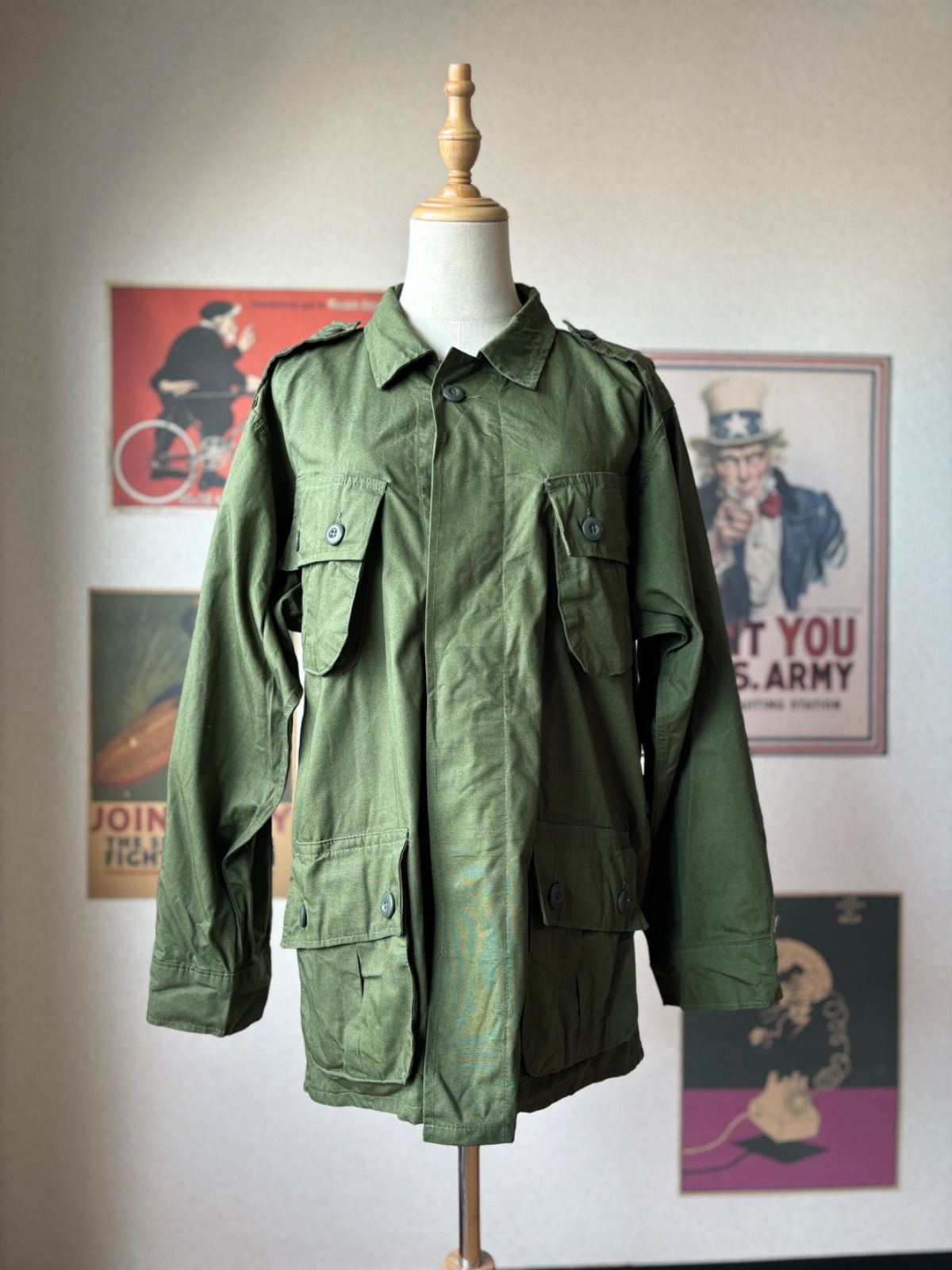 米軍　ジャングルファティーグ　1stタイプ　タイガーカモジャケット　複製品 2024年3月上旬頃納品】MILITARIA 1911 シルバータイガー