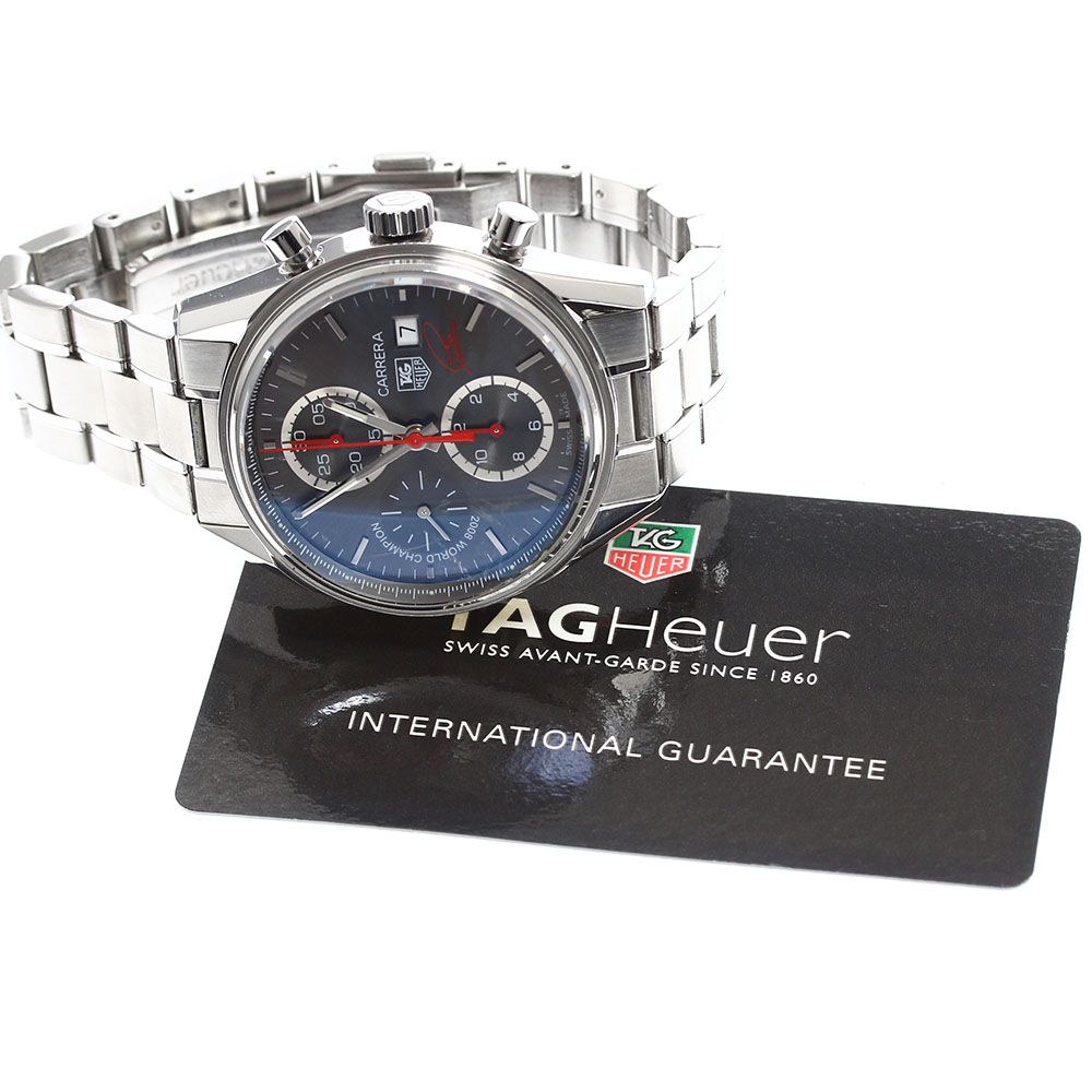 タグホイヤー TAG HEUER CV 201 M カレラ タキメーター ルイス ハミルトン クロノグラフ 自動巻き メンズ保証書付き_903644