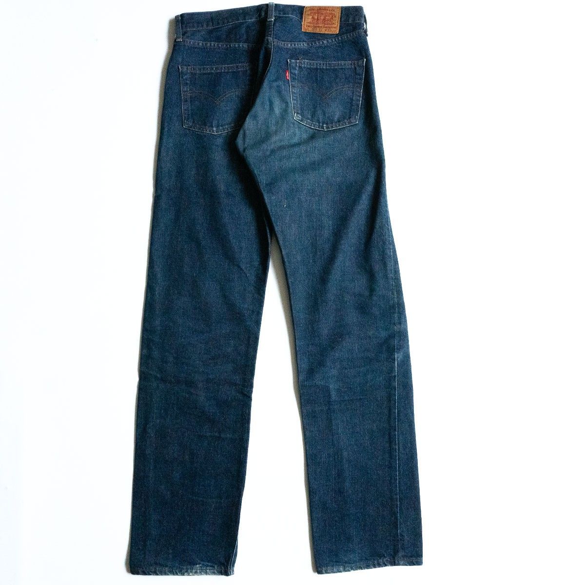 ボロの美学 LEVI'S 502XX BIG E デニムパンツ ビンテージ 即決 96年製 LEVI'S リーバイス 502XX インディゴ デニム パンツ