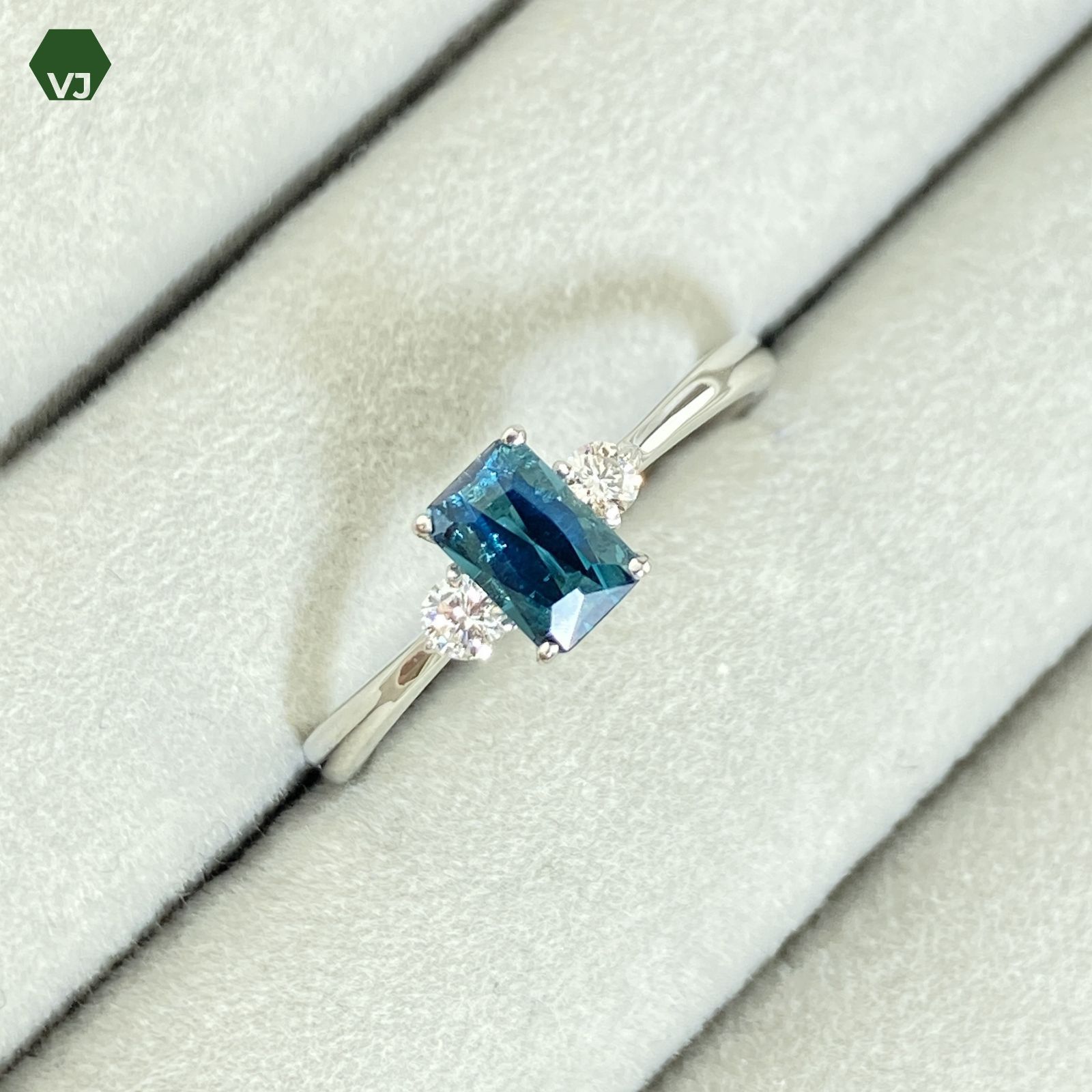 27-02】トルマリン ダイヤモンド リング 0.691ctD0.1ct 【中古