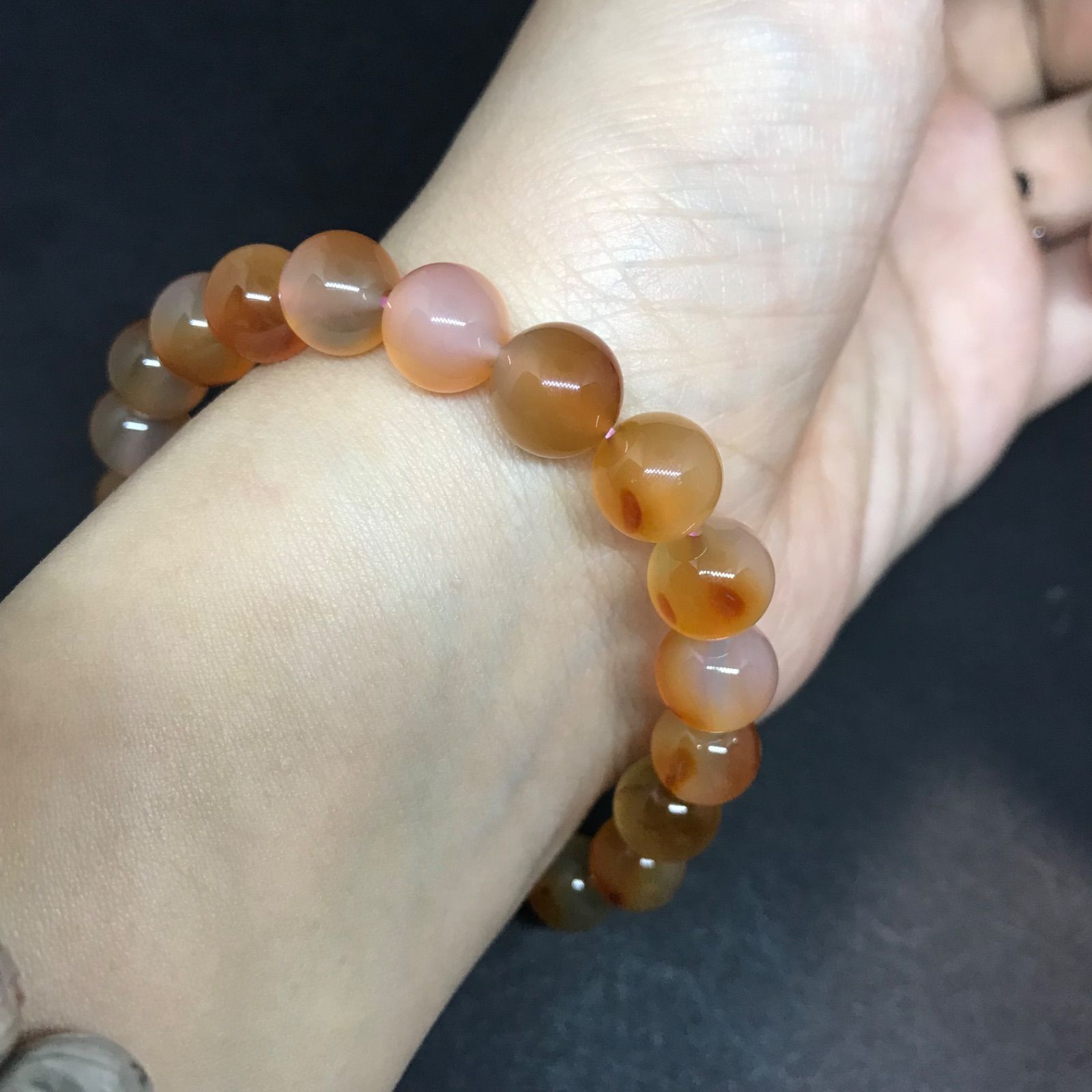 アラシャンゴビ瑪瑙 原石 半透明眼石 ブレスレット 大玉 貴重 レア アラシャンゴビ瑪瑙 原石 半透明眼石 ブレスレット 大玉 貴重 レア