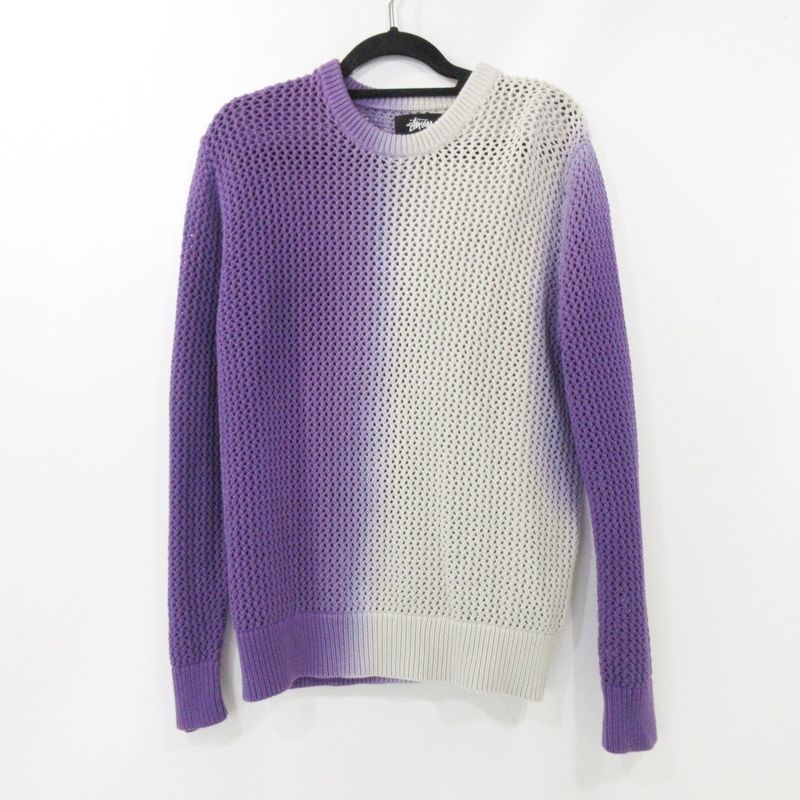 【姫路東店】 中古 STUSSY | ステューシー セーター Dyed Loose Guage Sweater 117196 パープル サイズ：M 【103】 姫路東店】 中古 STUSSY | ステューシー セーター Dyed Loose Guage
