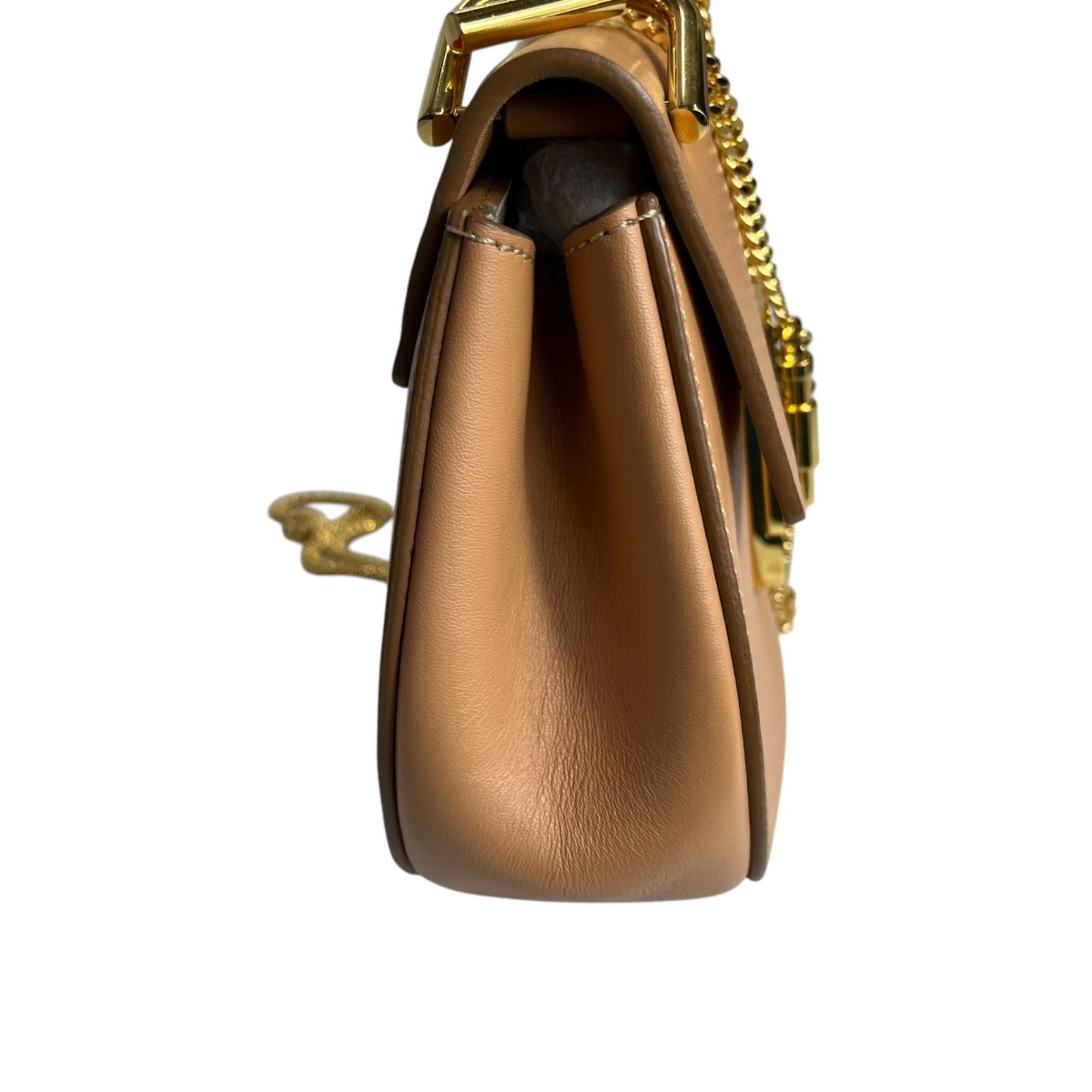 美品 クロエ Chloe ドリュー drew チェーン ショルダー バッグ 