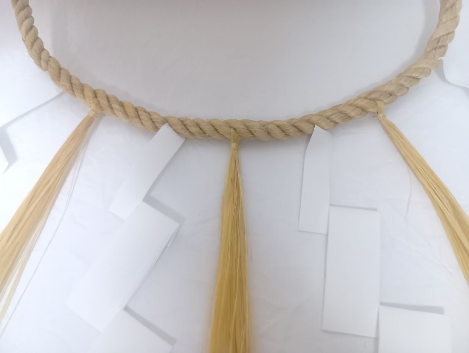国産精麻のしめ縄 約50cm