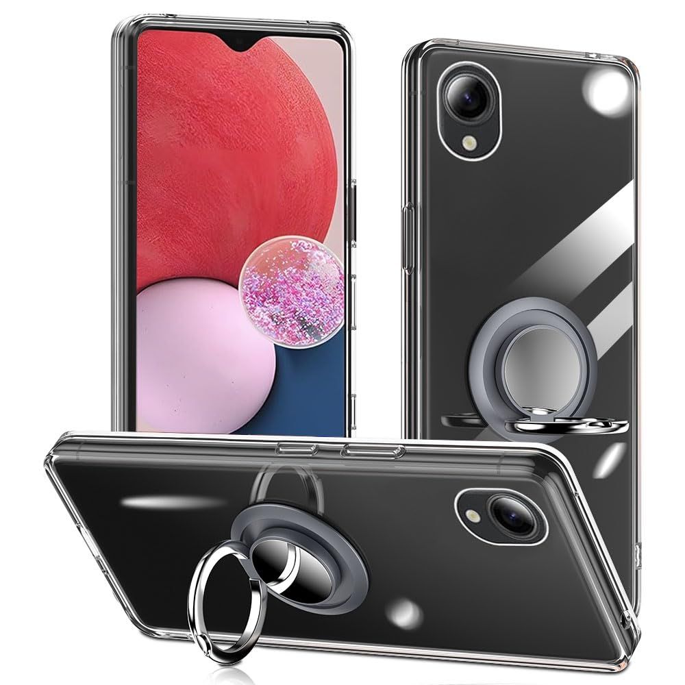 迅速発送】対応 Galaxy A23 5G ケース SCG18 SC-56C リング付き 透明