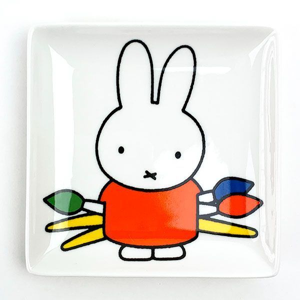 ミッフィー miffy トリンケットトレイ スクエアアート 皿 　 　 　