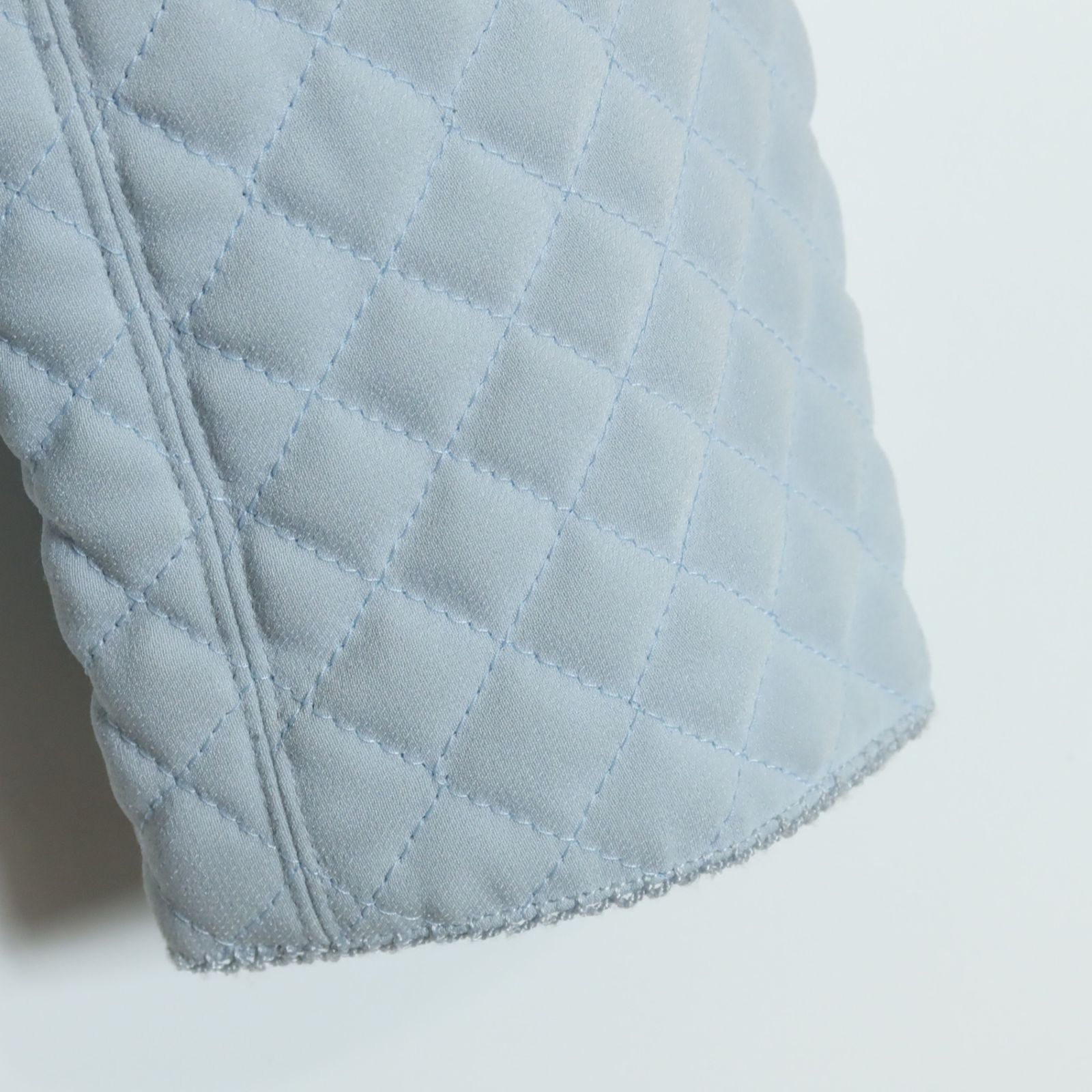 インゲボルグ】ノーカラージャケット アウター リボン キルティング M