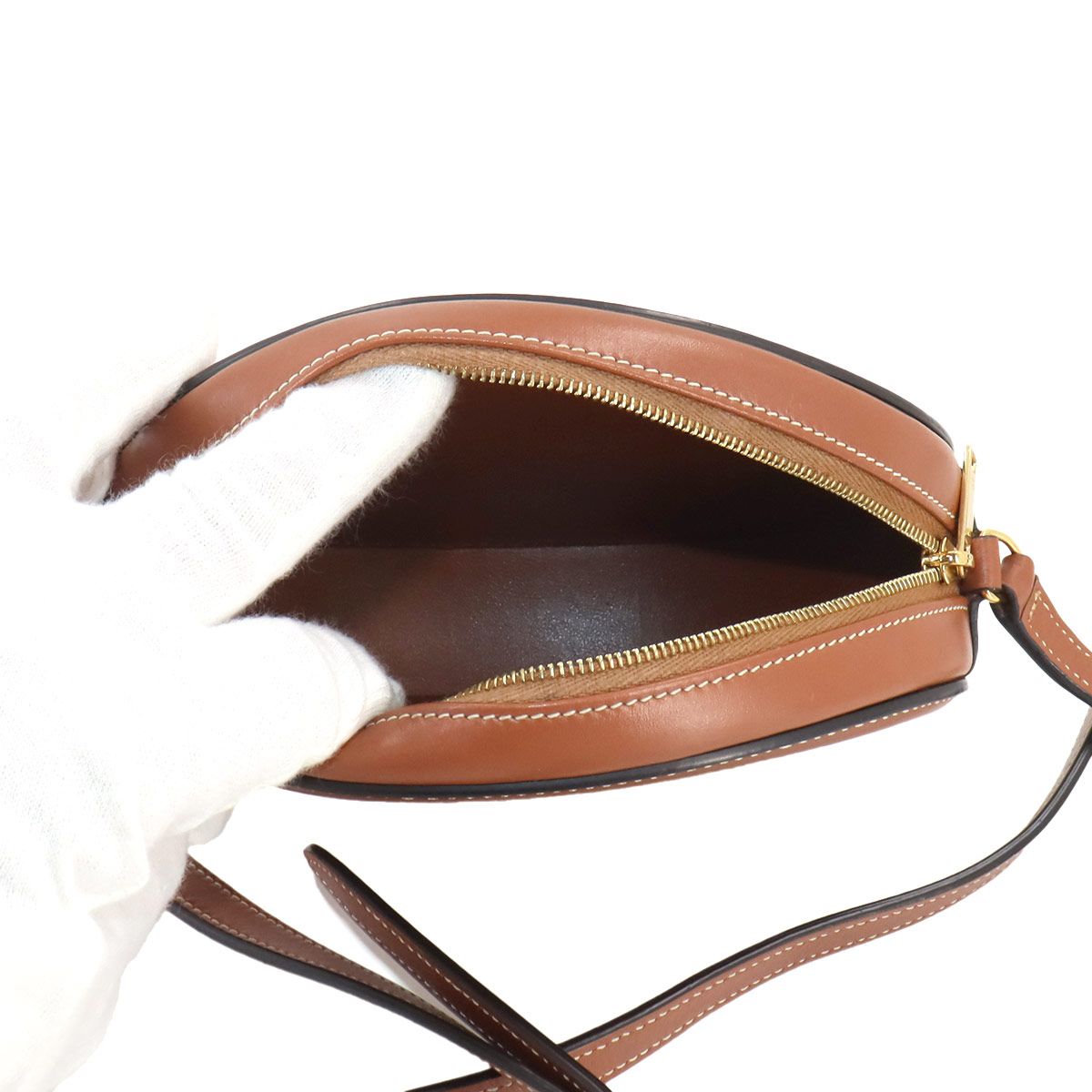 未使用 展示品 セリーヌ CELINE オーバルパース キュイル