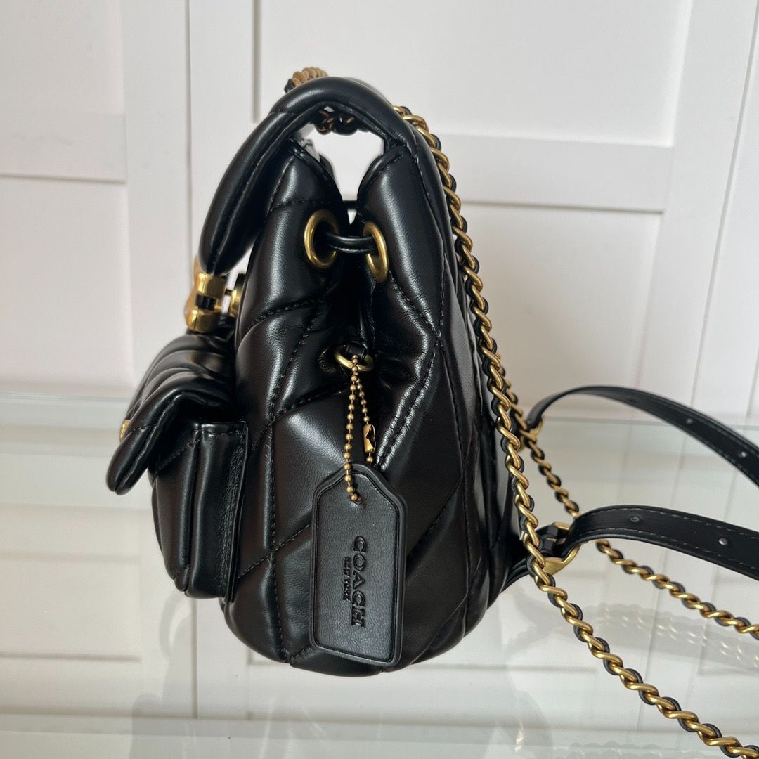 新品 COACH コーチ TABBY バックパック 21 ブラック CU076 - メルカリ