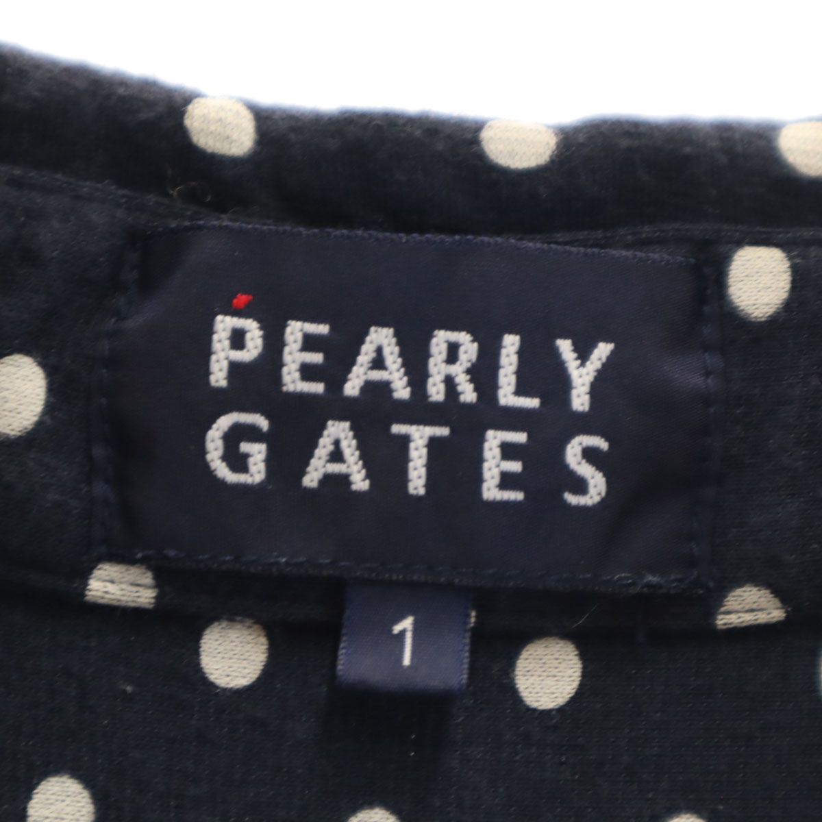 PEARLY GATES パーリーゲイツ ドット柄 ゴルフ 7分袖 ワンピース