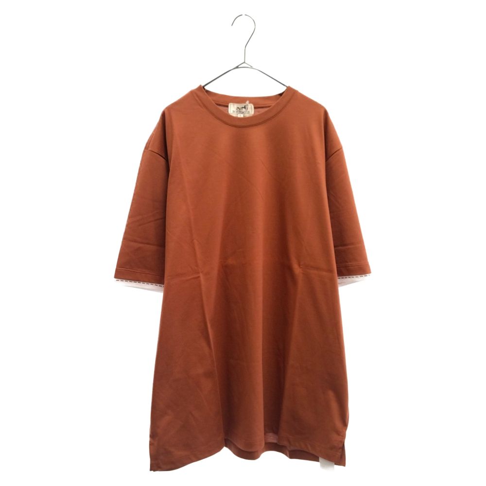 HERMES エルメス 22SS piqures Sellier レイヤード 半袖Tシャツ