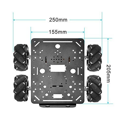 ロボットカーシャーシ OSOYOO メカナムホイール ロボットカーシャーシ