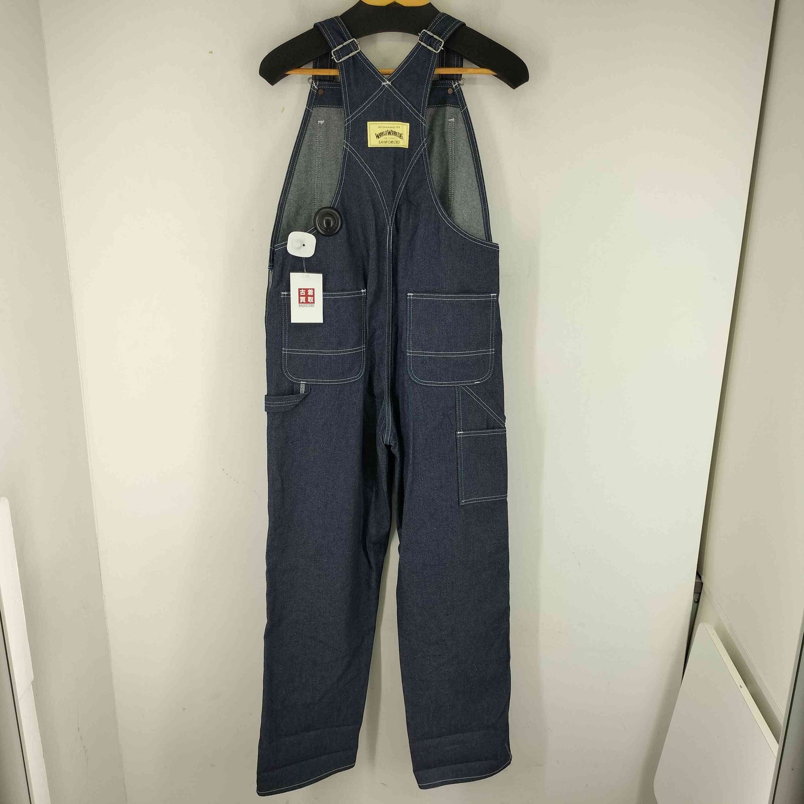 ワールドワーカーズ WORLD WORKERS デニムオーバーオール メンズ