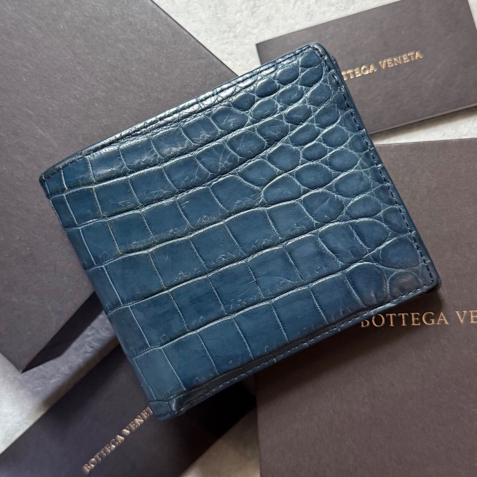 BOTTEGA VENETA - 【美品・本物クロコダイル使用】ボッテガ