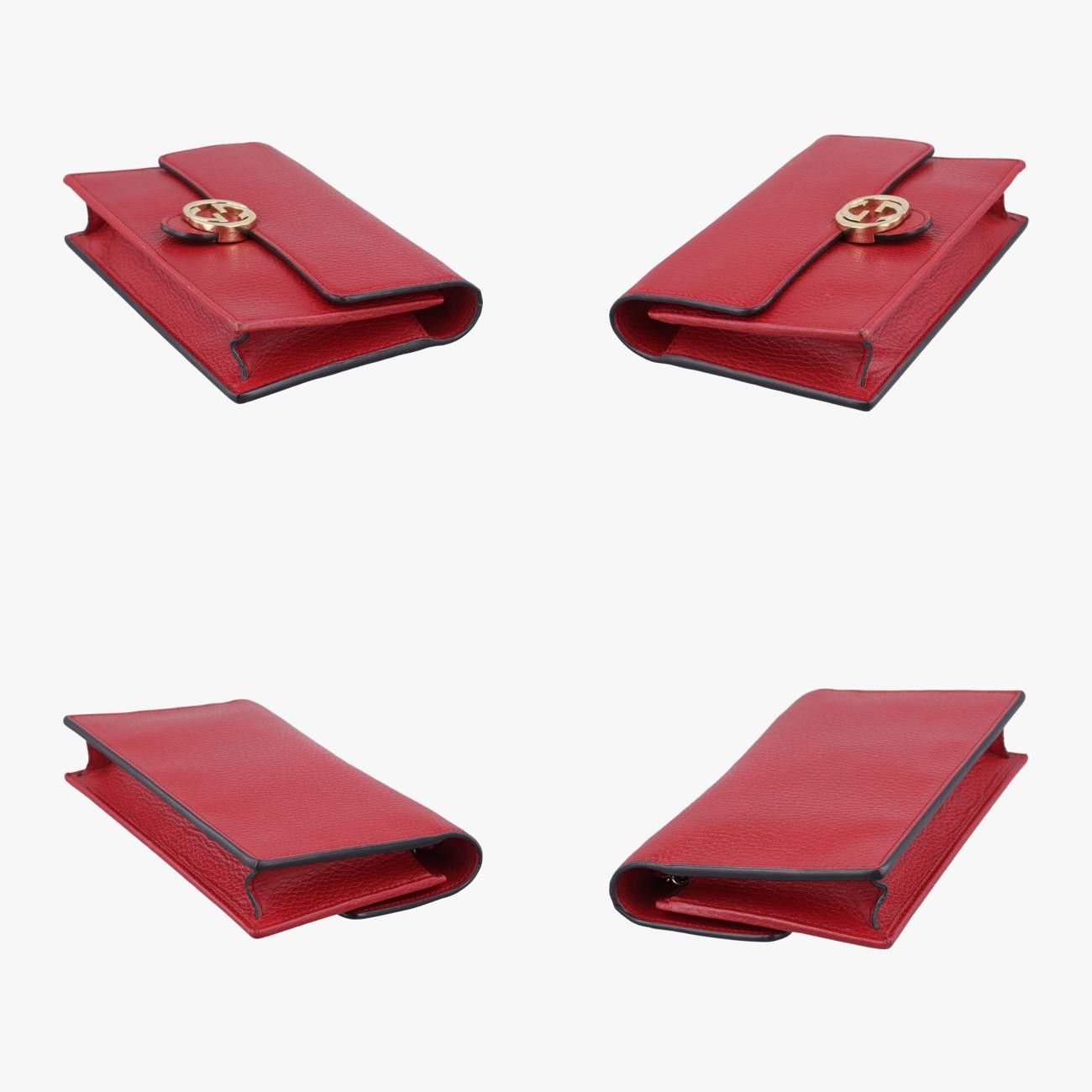 グッチGucciインターロッキングG レッド レザー 510314 - メルカリ
