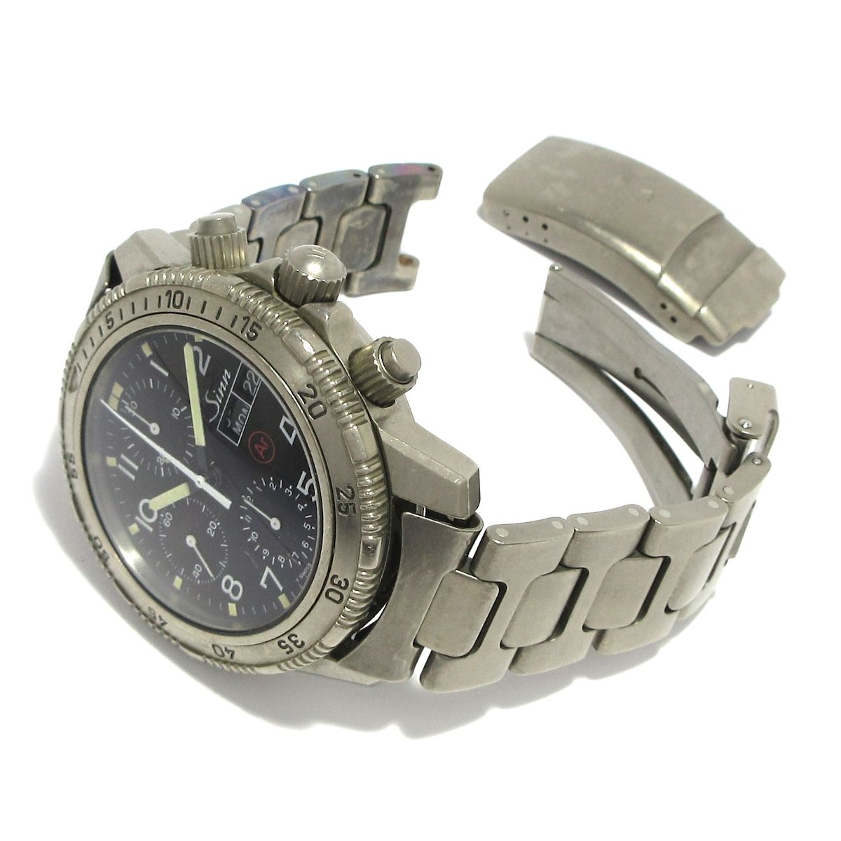 Sinn ジン 腕時計 - 203.TI.Ar メンズ チタン|クロノグラフ 黒