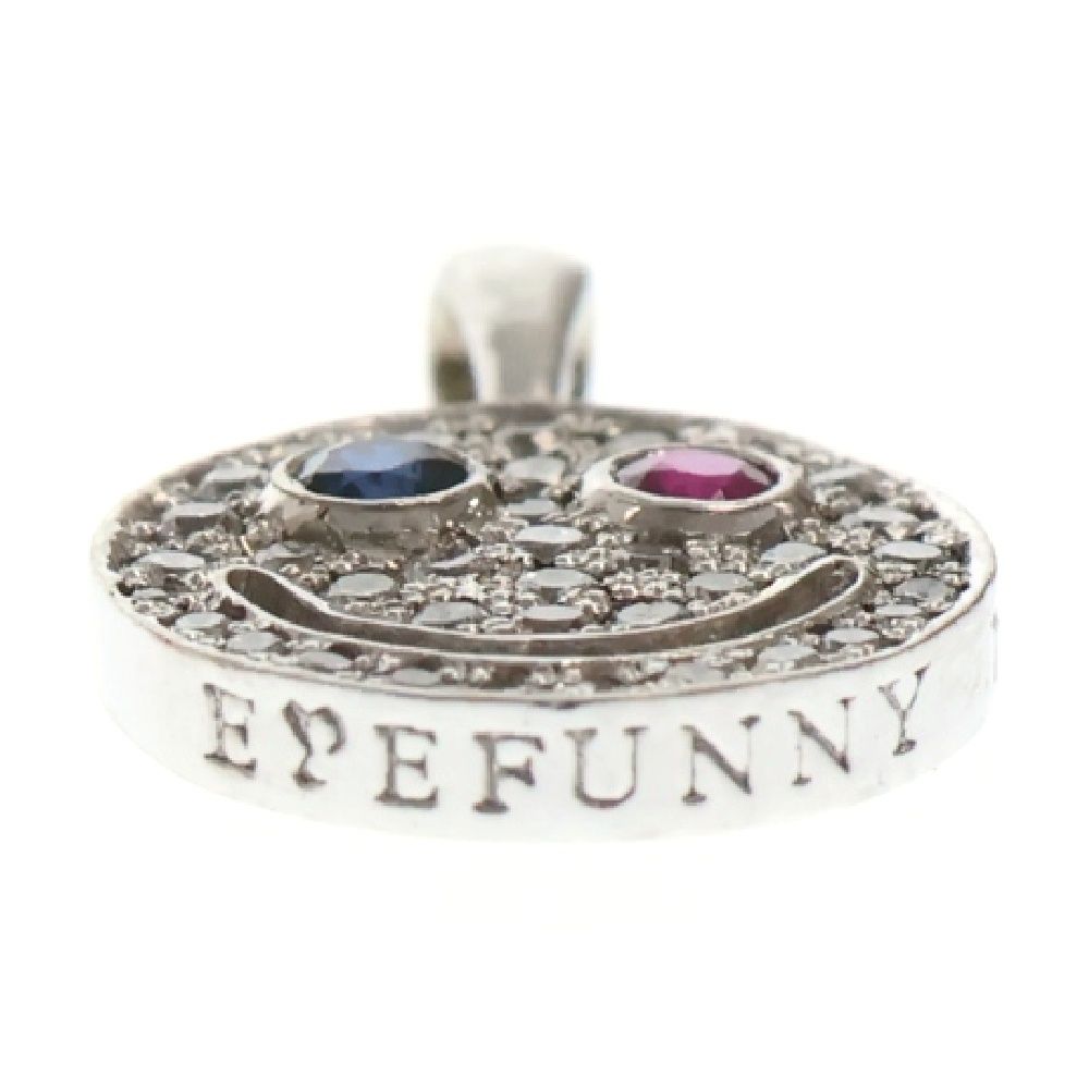 アイファニー　ネックレス　チャーム　トップ　スマイル　ホワイトゴールド　ダイヤ EYEFUNNY (アイファニー) スマイル S ネックレストップ