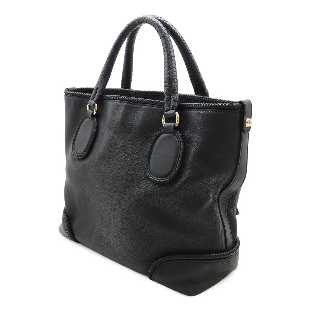 ま*ん様 GUCCI ブラックレザー バッグ タッセル付き Gucci ブラック