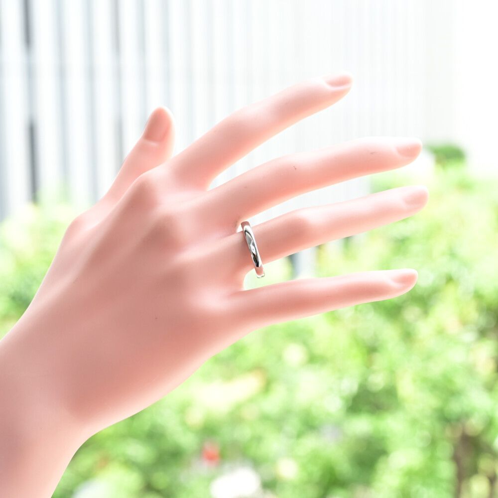 TIFFANY ＆ Co. ティファニークラシック バンドリング 指輪 Pt950-4.5g
