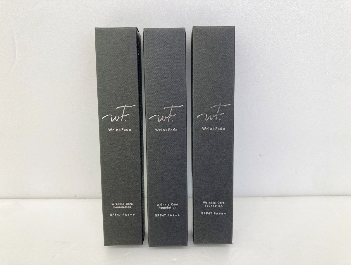 Wrink Fade 薬用リンクルカバー ファンデーション シワ改善ファンデーション ナチュラルベージュ 20g×3本