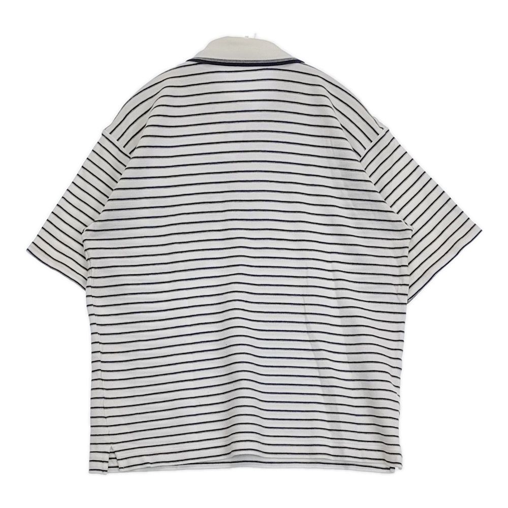 BURBERRY LONDON ノバチェック ボーダー サイズM ポロシャツ ホワイト